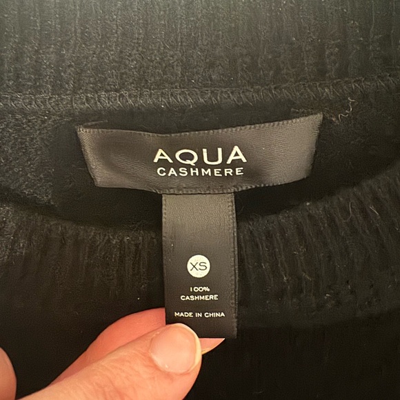 Aqua Bloomingdales Star Cashmere Sweater - Picture 3 of 4